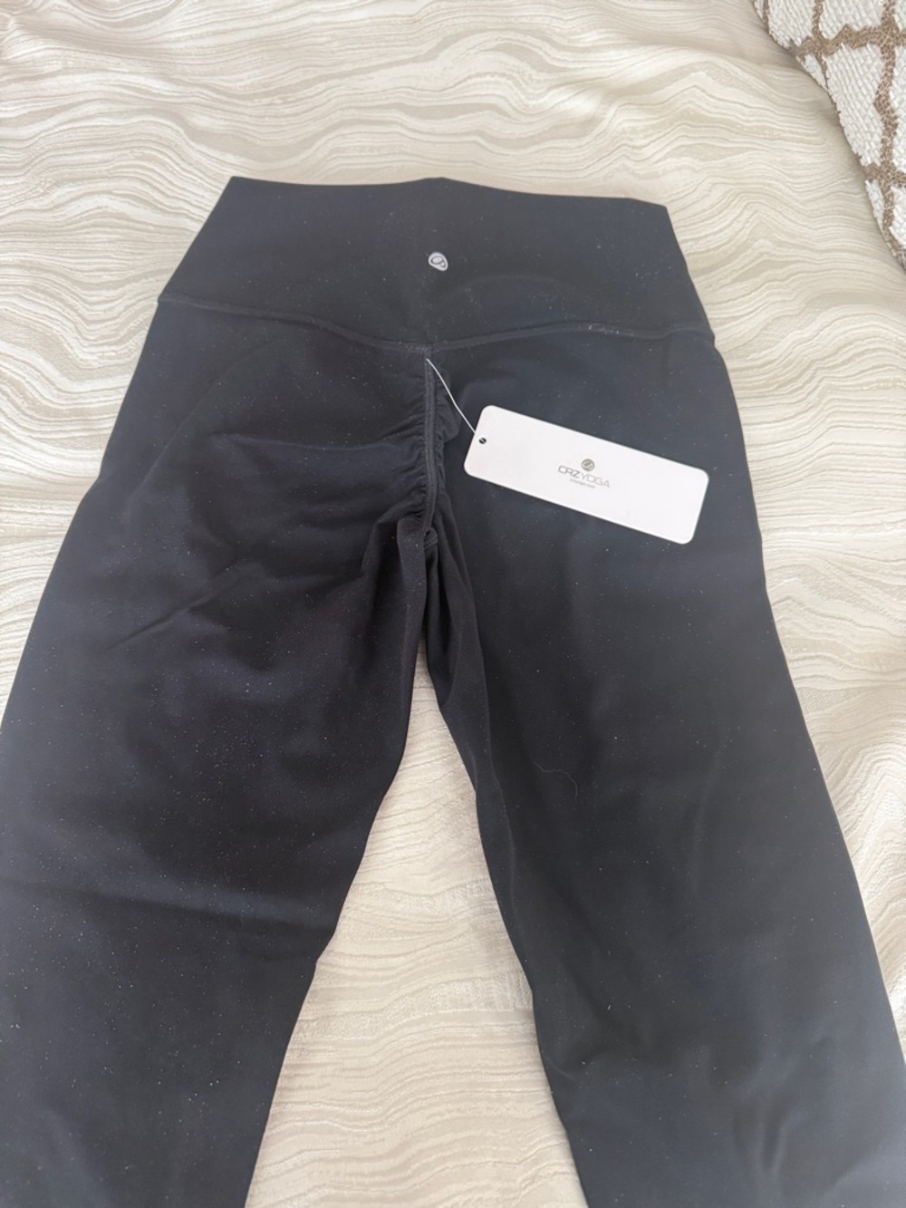 Womans CRZ 3/4 length Black Fitness Leggings